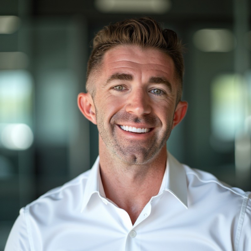 Josh Foreman, co-founder of Cotrugli — smiling, wearing a white shirt.
